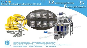 Automatic counting and packing machine for mixing furniture hardwares