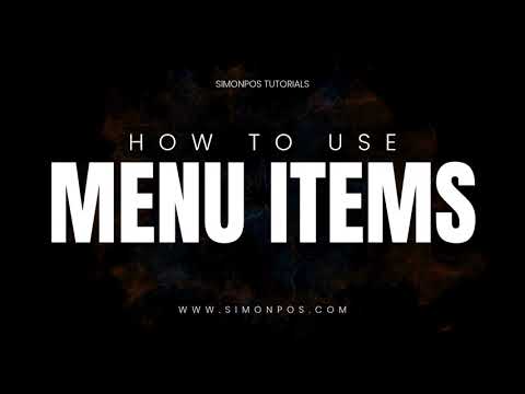 Adding/Updating Menu Items tutorial video