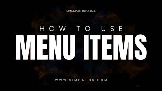 How to Add & Manage Menu Items in SimonPOS | POS Tutorial