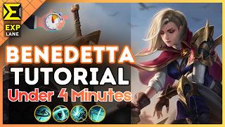 Celebrity 4-Minute Benedetta Tutorial in the EXP Lane || (MLBB S40) 2026 Net Worth