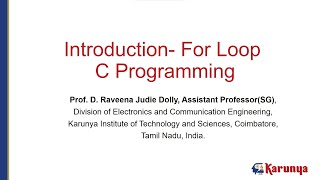 C Programming - For Loop - 3