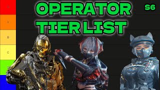 Operator Tier List (SEASON 6) | DELTA FORCE WARFARE