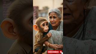 Monkey Emotional Story Poor Monkey Saving A Old Woman