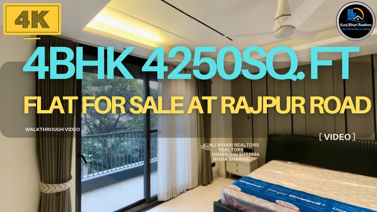4BHK EXQUISITE SPACIOUS BUILDER FLOOR FOR SALE IN DEHRADUN AT RAJPUR ROAD | Luxury flat in Dehradun 