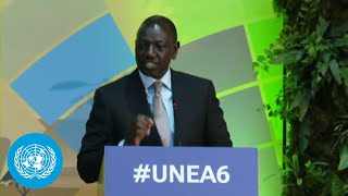 Kenyan President at the High Level Segment of the Sixth Session of the UN Environment Assembly