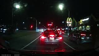 BMW last minute lane changes in front of others