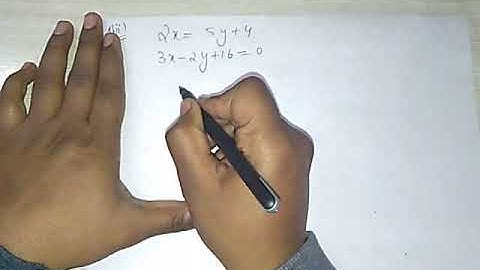 SIMULTANEOUS LINEAR EQUATIONS EXE 5.2 Q1ii