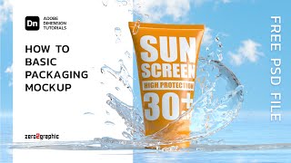 How to Create Basic Packaging Mockup (Squeeze Tube) in Adobe Dimension CC