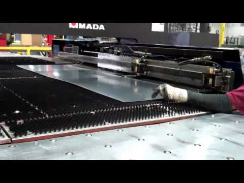 Amada Turret Vipros 368 Punching Machine (Clip 2 of 5)