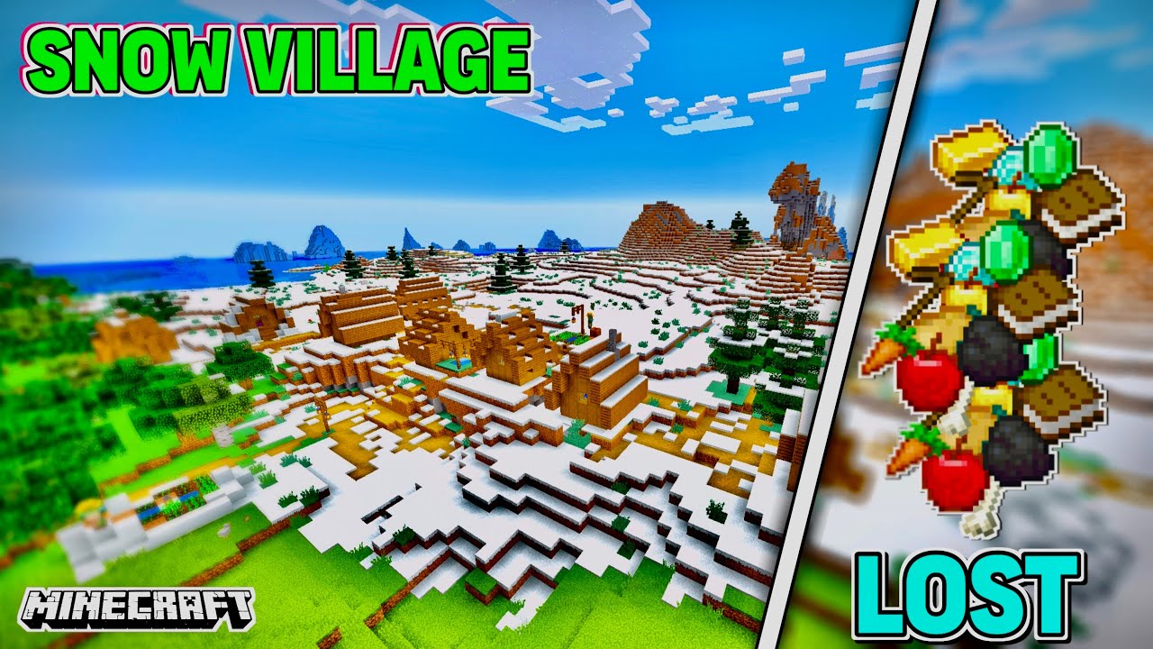 LOST MY ITEMS😩 & FIND SNOW VILLAGE | MINECRAFT #10 - YouTube
