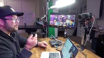 RGBlink Mini pro Multi Camera Video Mixer Switcher with On Board Monitor T bar 4K Live Streaming