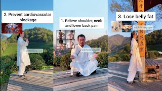 Lose belly fat | Relieve shoulder neck and lower back pain | Wudang Zidong 