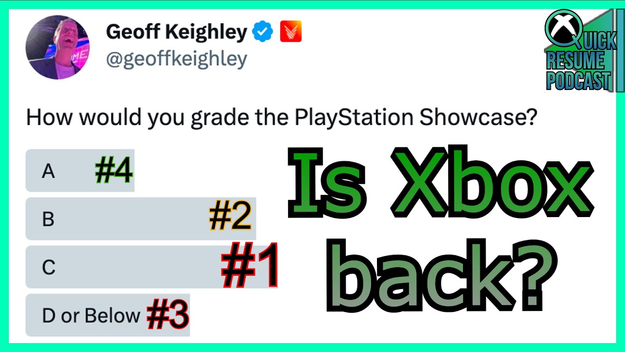 Playstation showcase reactions Does Xbox have an opportunity? QRP