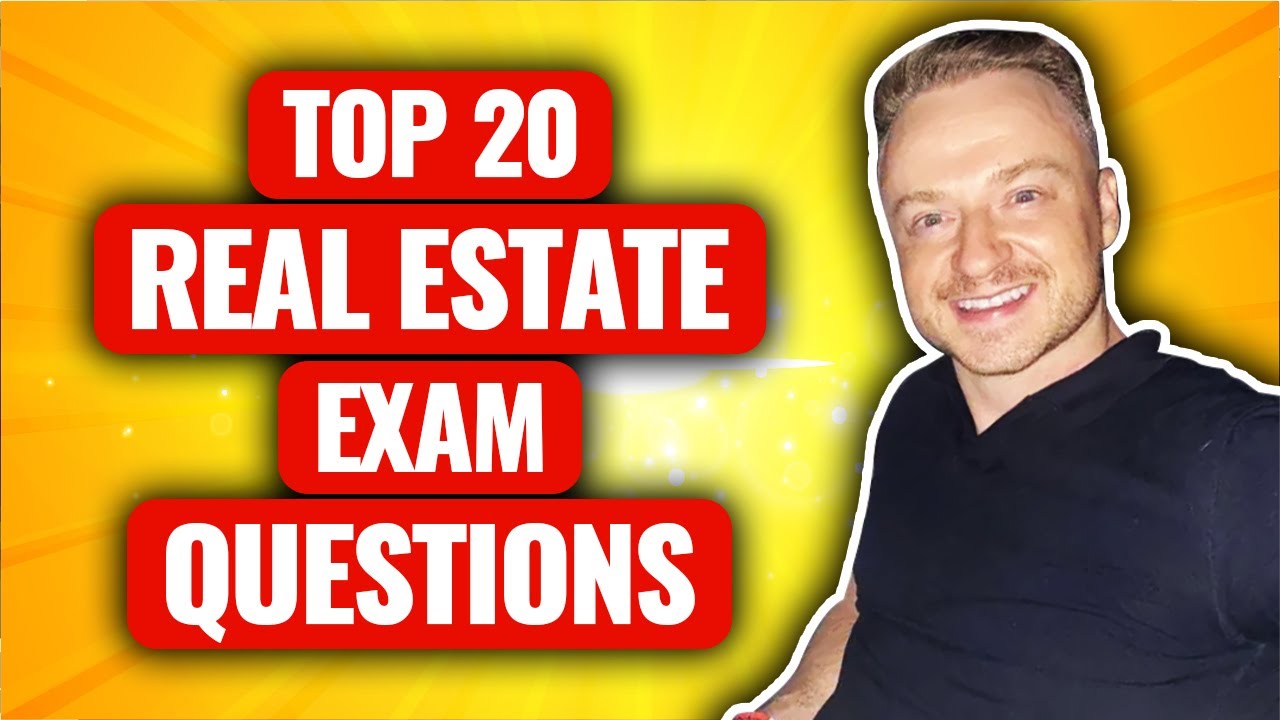 Actual Real Estate Exam Questions Real Estate Exam Prep YouTube