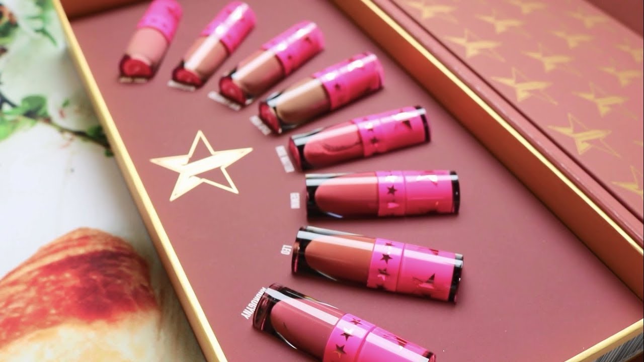 Jeffree Star Mini Velour Liquid Lipstick Nudes Bundle | swatch on arm |