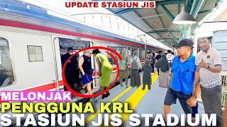 It's Crowded, Guys! KRL Passenger Numbers at JIS Stadium Station Keep Surging