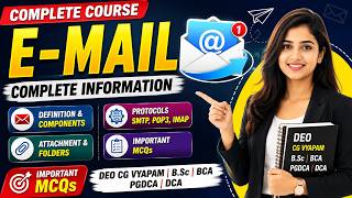 E-Mail Complete Course 2026 | Definition, Components, SMTP, POP3, IMAP + 50 MCQs | DEO CG Vyapam