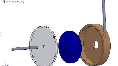 Making EXPLODED View of Centrifugal Pump in SolidWorks Tutorial 4/4