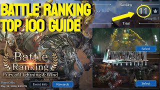 Battle Ranking: Fury of Lightning & Wind Top 100 Guide  FF7 Ever Crisis