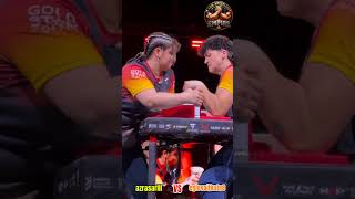 Insane Arm Wrestling Battle 😳 AzraSariii vs EgleVaitkute8💀#shorts #viral #armwrestling