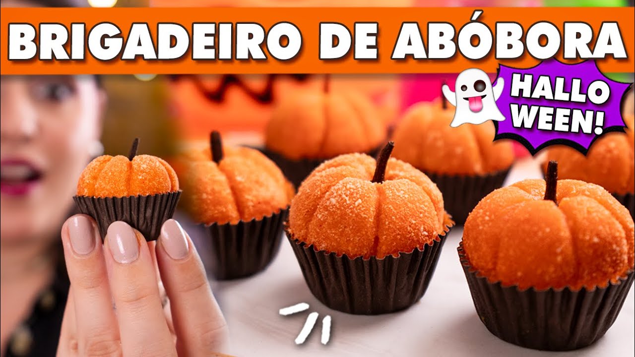 BRIGADEIRO DE ABÓBORA 🎃 para o Halloween 👻 | Tábata Romero
