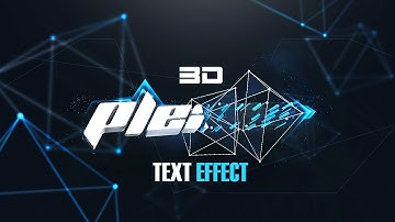 Photoshop/Cinema4D Tutorial: 3D Plexus Text Effect