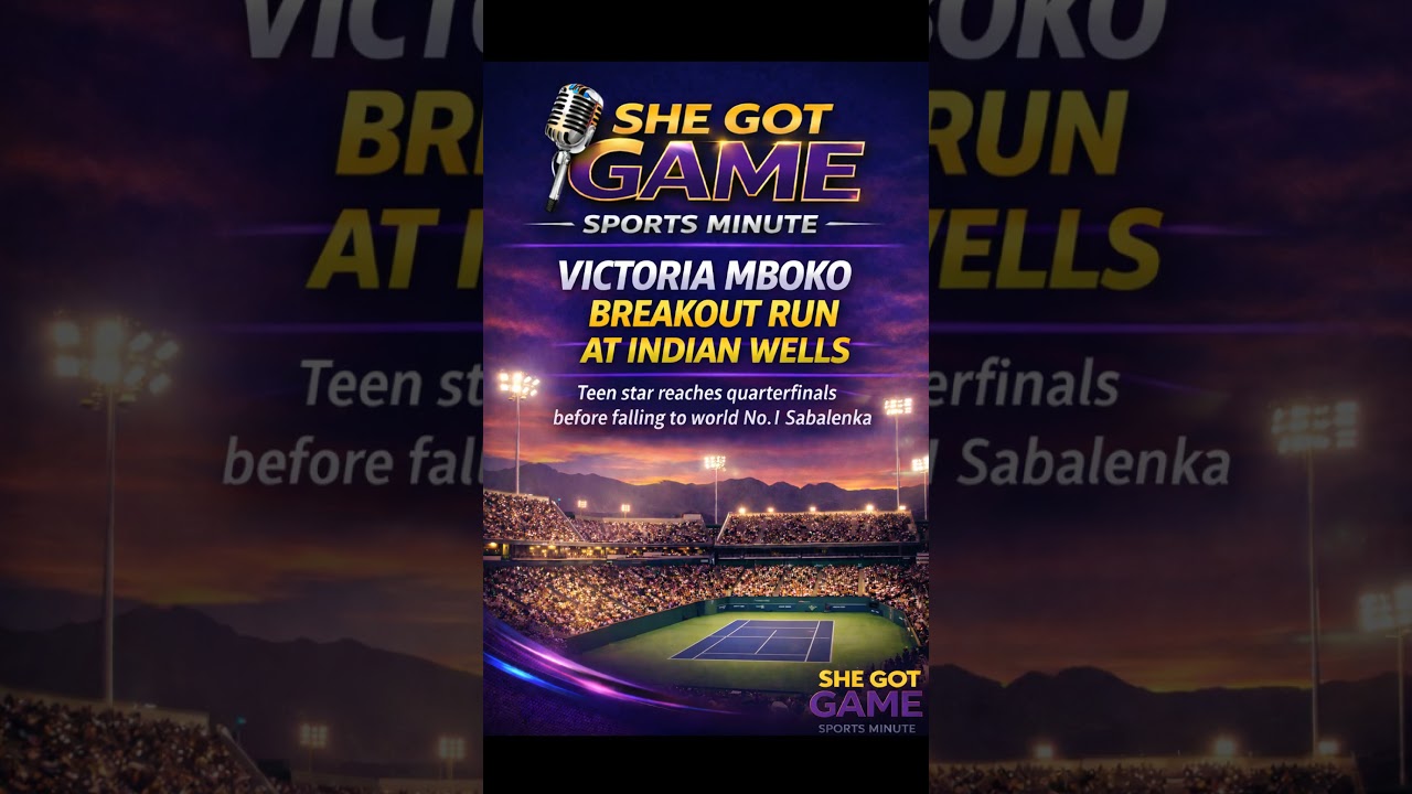 Victoria Mboko Stuns Indian Wells with Breakout Run Before Falling to World No.1 Sabalenka