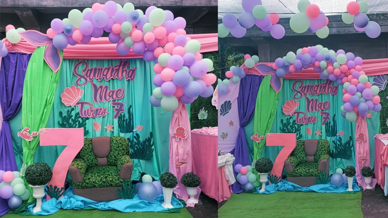 Mermaid Birthday Theme | Mermaid Birthday Decoration Ideas