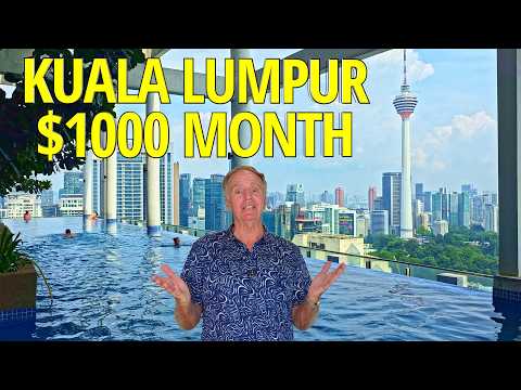COULD YOU LIVE HERE? $1000/month APARTMENT IN KUALA LUMPUR, Malaysia- Petronas Towers View