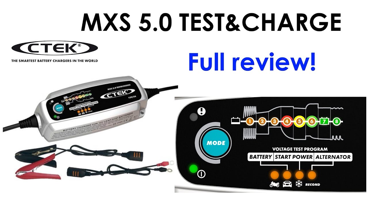 CTEK MXS 5.0 test & charge - full review! 