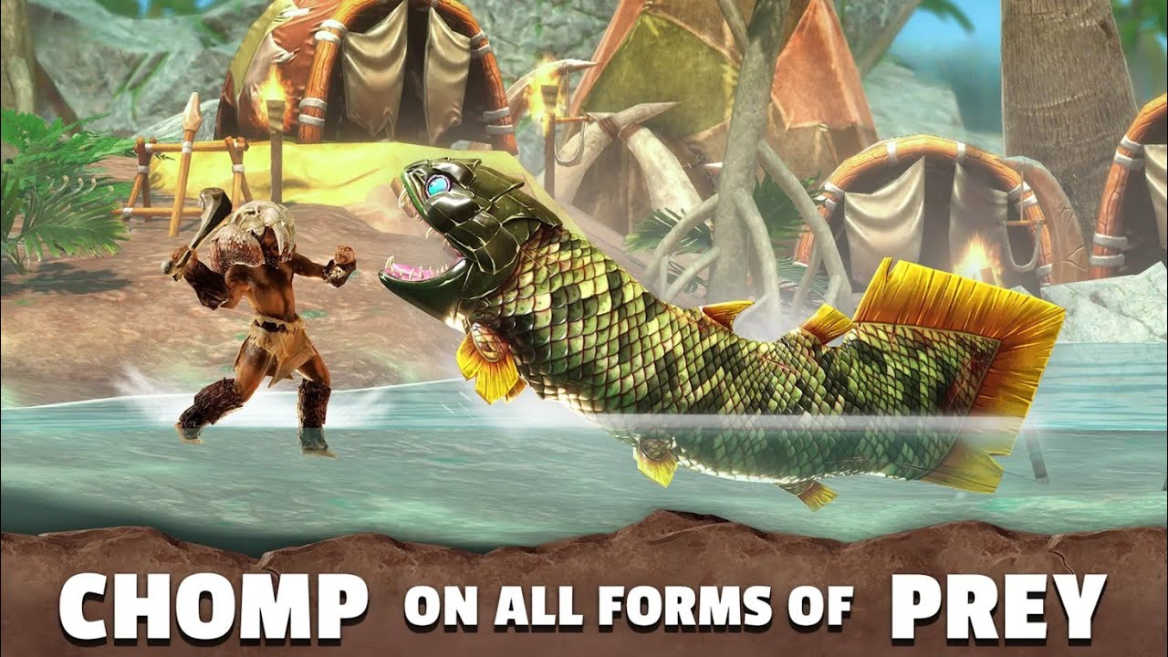 Hungry Shark Primal (Rhizodus) - PC Gameplay [4K 60FPS Max Settings]