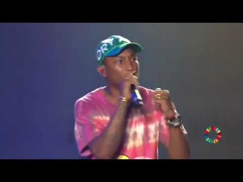 Pharrell Makes Heartfelt Speech at Global Citizen Festival Hamburg