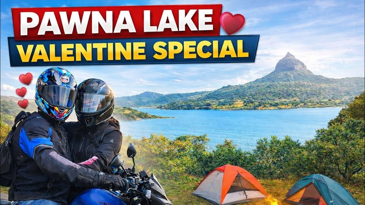 Valentine Day Special Ride to Pawna Lake ❤️🏍️ | Love, Lake & Long Ride Vibes 🌊✨ #pawnalake