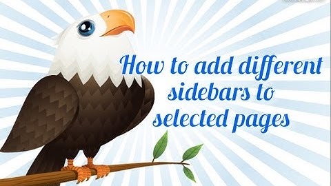 How to add different Wordpress widget sidebars