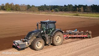 4k Foskett's Valtra S394 tractor & a Kverneland LO85 7 furrow plough + Lemken coil packer in Sutton