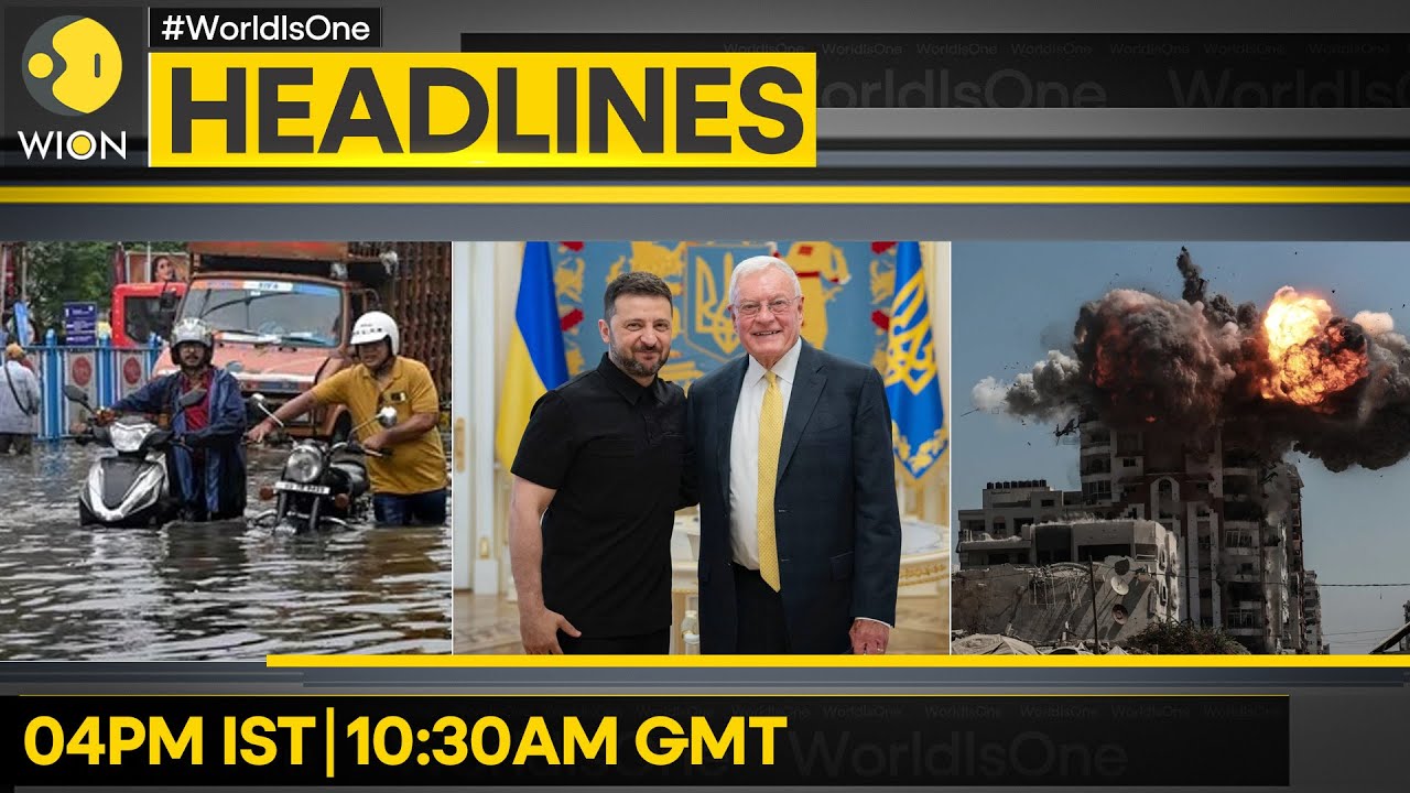 Zelensky Hold Talks With Kellogg | IDF Officer Killed in Gaza Offensive | WION HEADLINES