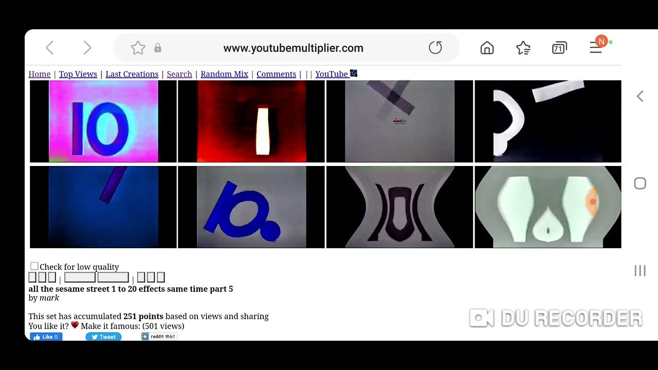 all the sesame street 1 to 20 effects same time part 5 YouTube