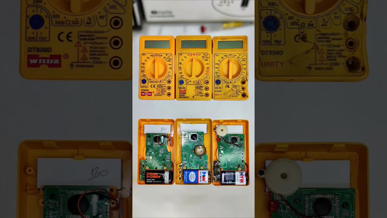 🔥 3 Yellow Multimeters Opened! Which One Has the Best Quality? 😱
