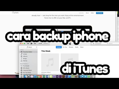 Video: Apakah itunes mencadangkan foto secara manual?