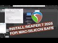 Install Cockos Reaper 7 for MacOS | Mac Silicon