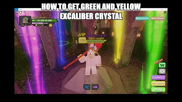How to Get Yellow and Green Excalibur crystal Roblox Dungeon Quest