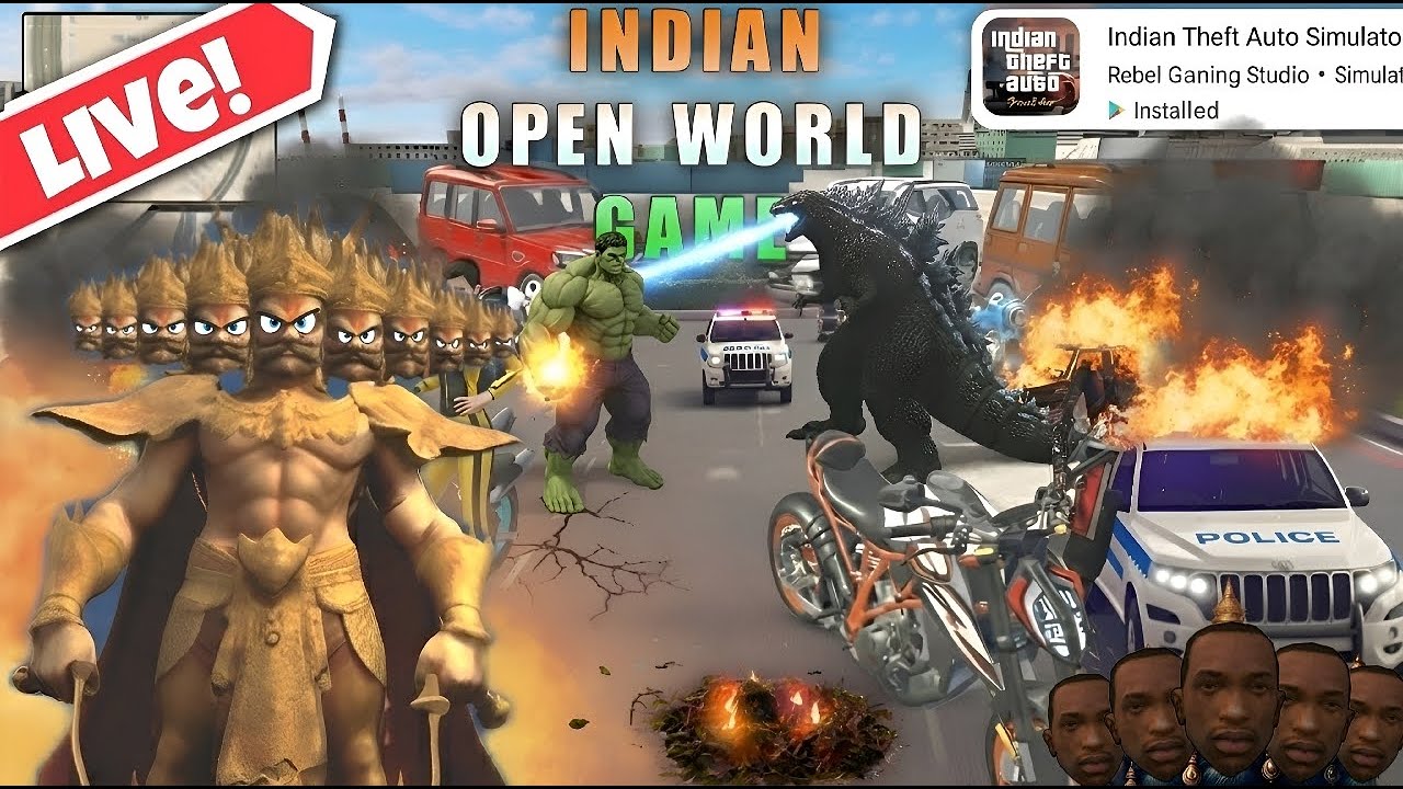 🔴Indian Theft Auto Simulator New Update 😍 Best Indian Gta 5 Likes Game | Indian Gta5 Gameplay