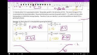 Day 89 - Logistic Differential Equations Practice Problems
