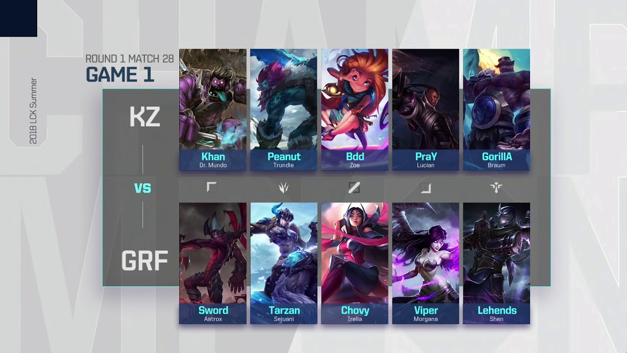 [S-VOD Review] KingZone vs Griffin Game 1 Summer 2018