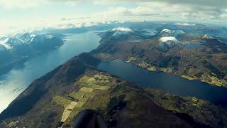 Epic views in a paraglider