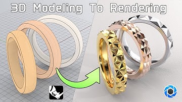 Making faceted rings with rhino and keyshot