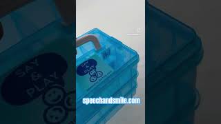 Mini Objects Speech Therapy Set over 300 Articulation Trinkets for Speech Sounds Portable Case