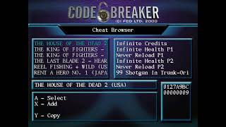 Read Description Dreamcast Gdemu Openmenu - Codebreaker Cheat List Preview