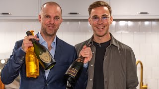 Testar tre av världens bästa champagner