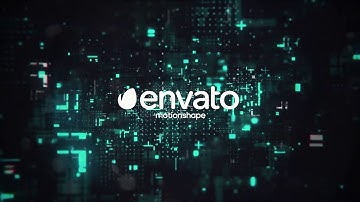 2446 -  Glitch Distortion digital tech Logo reveal intro animation